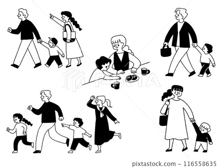 Family set having fun with children_2 116558635