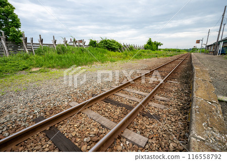 The platform at Mokoto Station on the Senmo Main Line, where I stopped off during my solo trip to Eastern Hokkaido. 116558792