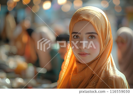 Islamic and Muslim people in a daily life 116559030