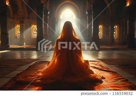 Islamic and Muslim people in a daily life 116559032