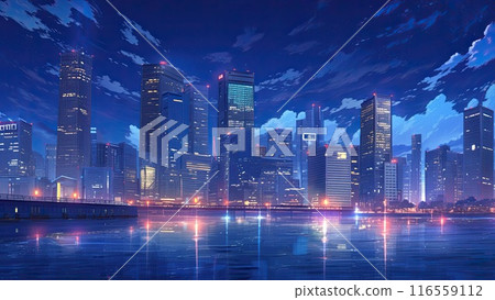 城市建築夜景_3 城市建築夜景_3 116559112