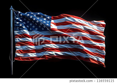 USA flag. Symbol of American's 4th of July patriotic, freedom and united. USA flag. Symbol of American's 4th of July patriotic, freedom and united. 116559115