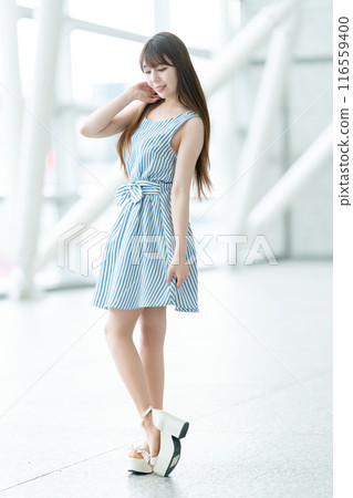 迷你連衣裙女 116559400