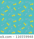 七彩鳳梨背景素材 116559948