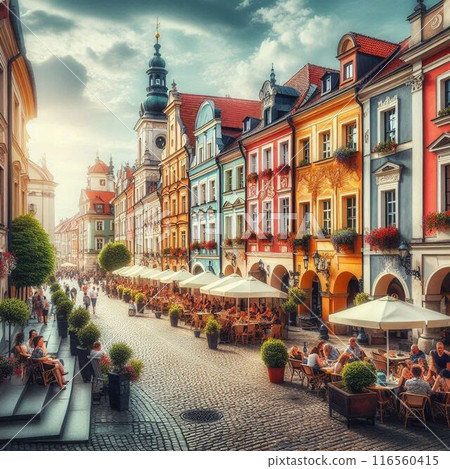 Beautiful cityscapes overseas Beautiful cityscapes overseas 116560415
