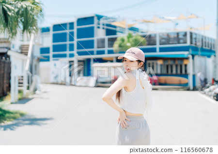 韓國時尚年輕女孩 116560678