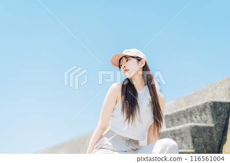 韓國時尚年輕女孩 116561004