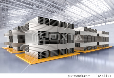 Stack of rectangular pipes Stack of rectangular pipes 116561174