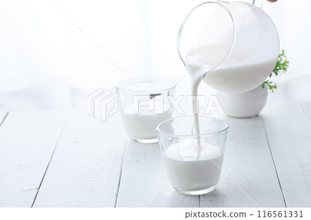 Drinking yogurt Drinking yogurt 116561331