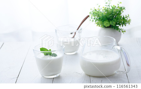 Drinking yogurt 116561343