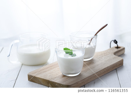 Drinking yogurt Drinking yogurt 116561355