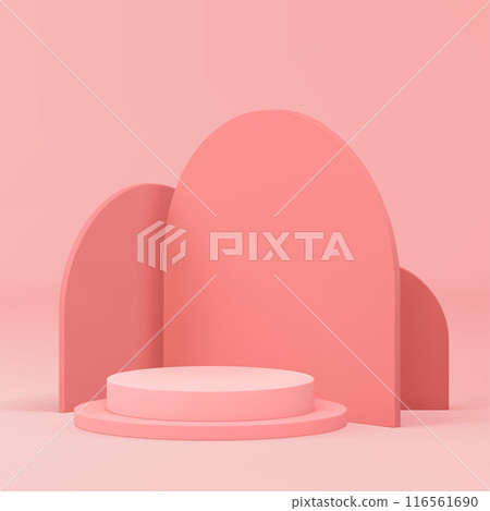 3d pink podium pedestal elegant mock up for cosmetic product show presentation realistic vector 3d pink podium pedestal elegant mock up for cosmetic product show presentation realistic vector 116561690