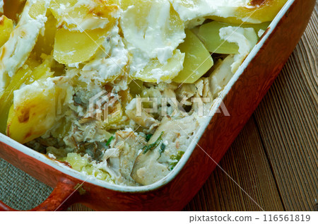 Fish And Fennel Potato Pie Fish And Fennel Potato Pie 116561819