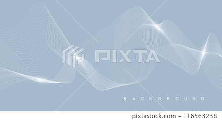 Abstract vector illustration with wavy lines flowing dynamic isolated on grey background. Hand drawn vector art Abstract vector illustration with wavy lines flowing dynamic isolated on grey background. Hand drawn vector art 116563238