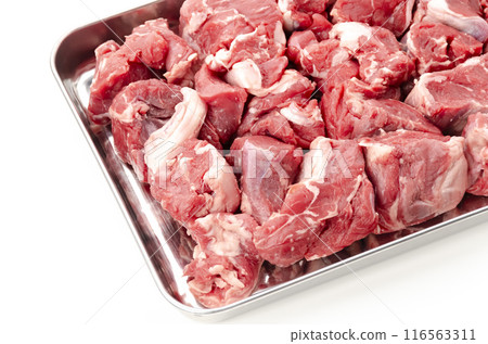 Beef tenderloin raw meat 116563311