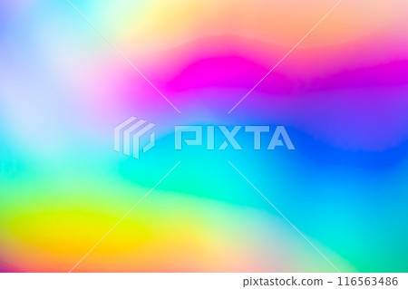 Abstract blur holographic rainbow foil iridescent background Abstract blur holographic rainbow foil iridescent background 116563486