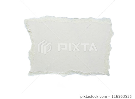 piece of white paper tear isolated on white background piece of white paper tear isolated on white background 116563535