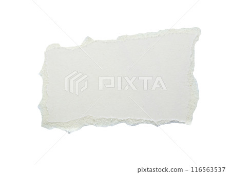 piece of white paper tear isolated on white background 116563537
