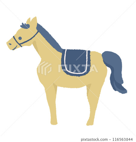 馬(黃色和藍色) 馬(黃色和藍色) 116563844