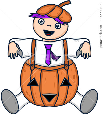 Halloween pumpkin boy Halloween pumpkin boy 116564408