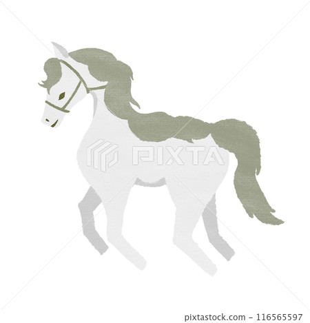 Horse (white and dark beige) texture available Horse (white and dark beige) texture available 116565597
