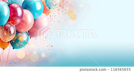 Whimsical Balloon Fest: Colorful Delights in the Air - Generative AI 116565655