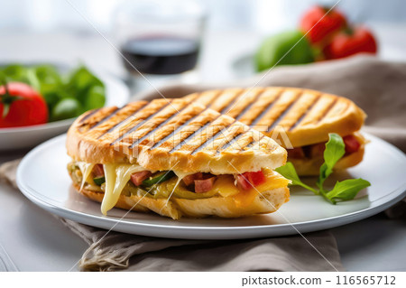 Gourmet Cheese Panini: A Taste of Perfection - Generative AI 116565712