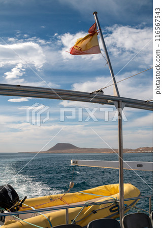 Rugged spanish flag, Canary Islands, Spain 116567543