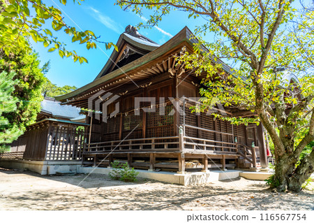 Iwatohime Shrine: Scenery of the grounds in early autumn 1, Ako City, Hyogo Prefecture Iwatohime Shrine: Scenery of the grounds in early autumn 1, Ako City, Hyogo Prefecture 116567754