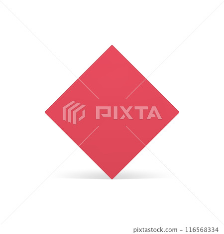 Red squared geometric vertical wall platform foundation decor design 3d element vector Red squared geometric vertical wall platform foundation decor design 3d element vector 116568334