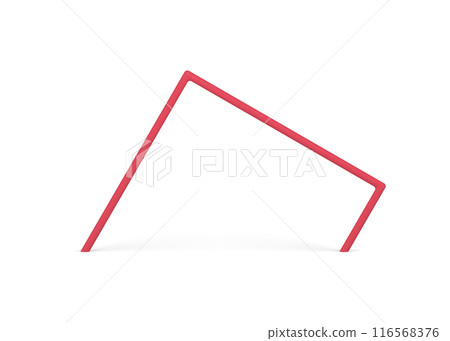 Angular red column archway basic foundation geometric shape 3d glossy element design vector Angular red column archway basic foundation geometric shape 3d glossy element design vector 116568376