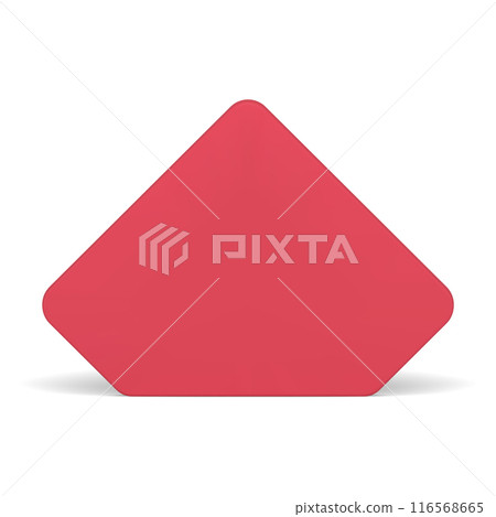 Red polygonal wall basic geometric shape construction decor creative element realistic vector Red polygonal wall basic geometric shape construction decor creative element realistic vector 116568665