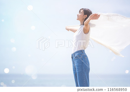 Healthy female portrait Healthy female portrait 116568950