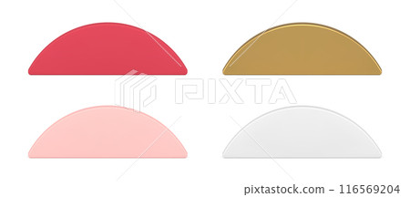 Collection realistic pedestal vertical podium semicircle scene tribute 3d template vector 116569204