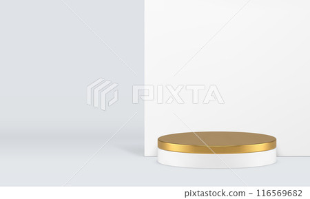 White neutral 3d luxury podium pedestal mock up for cosmetic product show realistic vector White neutral 3d luxury podium pedestal mock up for cosmetic product show realistic vector 116569682