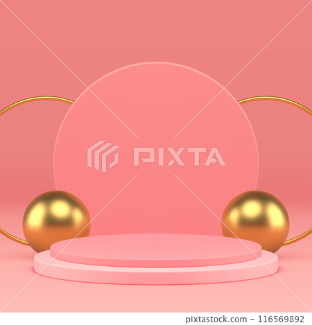 3d luxury cylinder podium pink pedestal with golden decor for presentation realistic vector 3d luxury cylinder podium pink pedestal with golden decor for presentation realistic vector 116569892