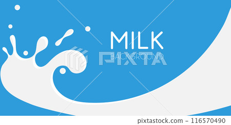 Pouring milk with splash background vector illustration Pouring milk with splash background vector illustration 116570490