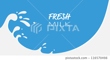 Milk splash background vector illustration 116570498