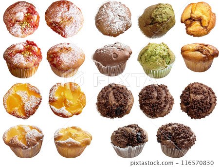 Cutout material set - muffins 116570830