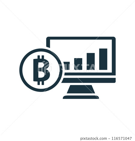 Cryptocurrency Solutions icon. Simple creative element. Filled monochrome Cryptocurrency Solutions icon for templates, infographics and banners 116571047