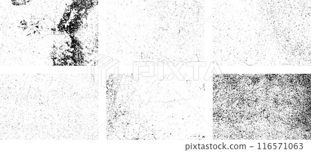 Black and white grunge. Distress overlay texture. Abstract surface dust and rough dirty wall background concept. Distress illustration simply place over object to create grunge effect. Vector EPS10. 116571063