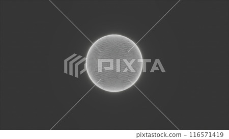 Grid white sphere 116571419