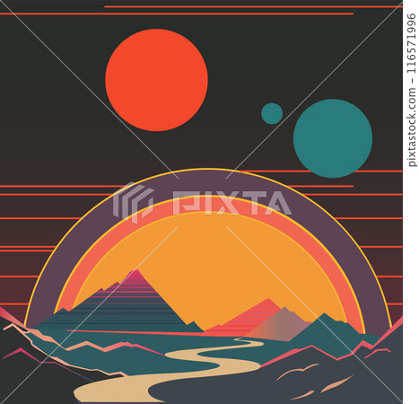 Old paper overlay cover for a vintage vinyl record. Album art. Old paper overlay cover for a vintage vinyl record. Album art. 116571996