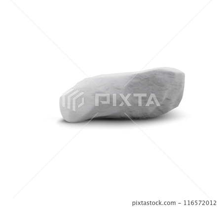 3d gray empty stone podium with rough surface and shadow. 3d gray empty stone podium with rough surface and shadow. 116572012