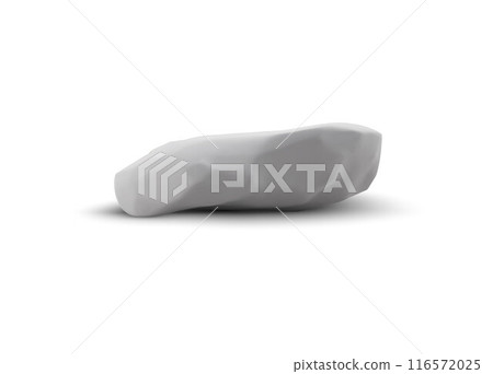 3d gray stone podium with uneven texture. 116572025