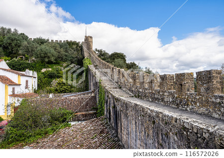 The Castle of Obidos, Castelo de Obidos is a well preserved medieval palace in the town of Obidos in Portugal 116572026