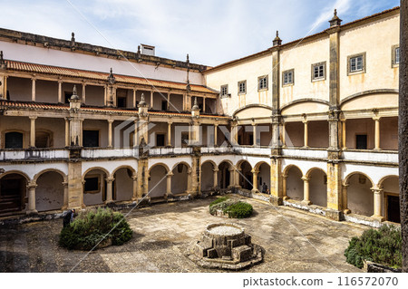 Main cloister of the Monastery of the Order of Christ, Convento de Cristo in Tomar, Portugal. 116572070