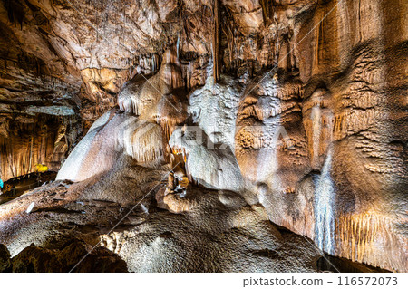 Mira de Aire Caves, Grutas de Mira de Aire at Leiria, Portugal. A set of limestone caves in Porto de Mos 116572073