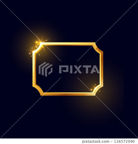 Medieval golden frame, vintage empty shiny border rectangle shape vector illustration, luxury label interface ui ux game Medieval golden frame, vintage empty shiny border rectangle shape vector illustration, luxury label interface ui ux game 116572090