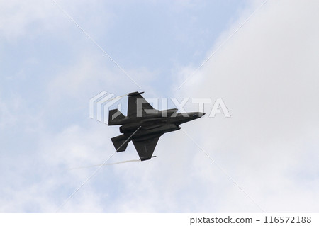 Lockheed Martin F-35B Lightning II Fighter Jet Of U.S. Air Force In Aerial Demonstration At Singapore Airshow. 116572188